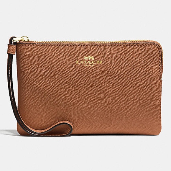 Coach Handbags - COACH!! NWT! Gorgeous Carmel wristlet!!!